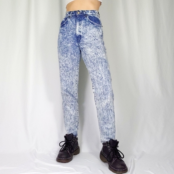 vintage acid wash jeans